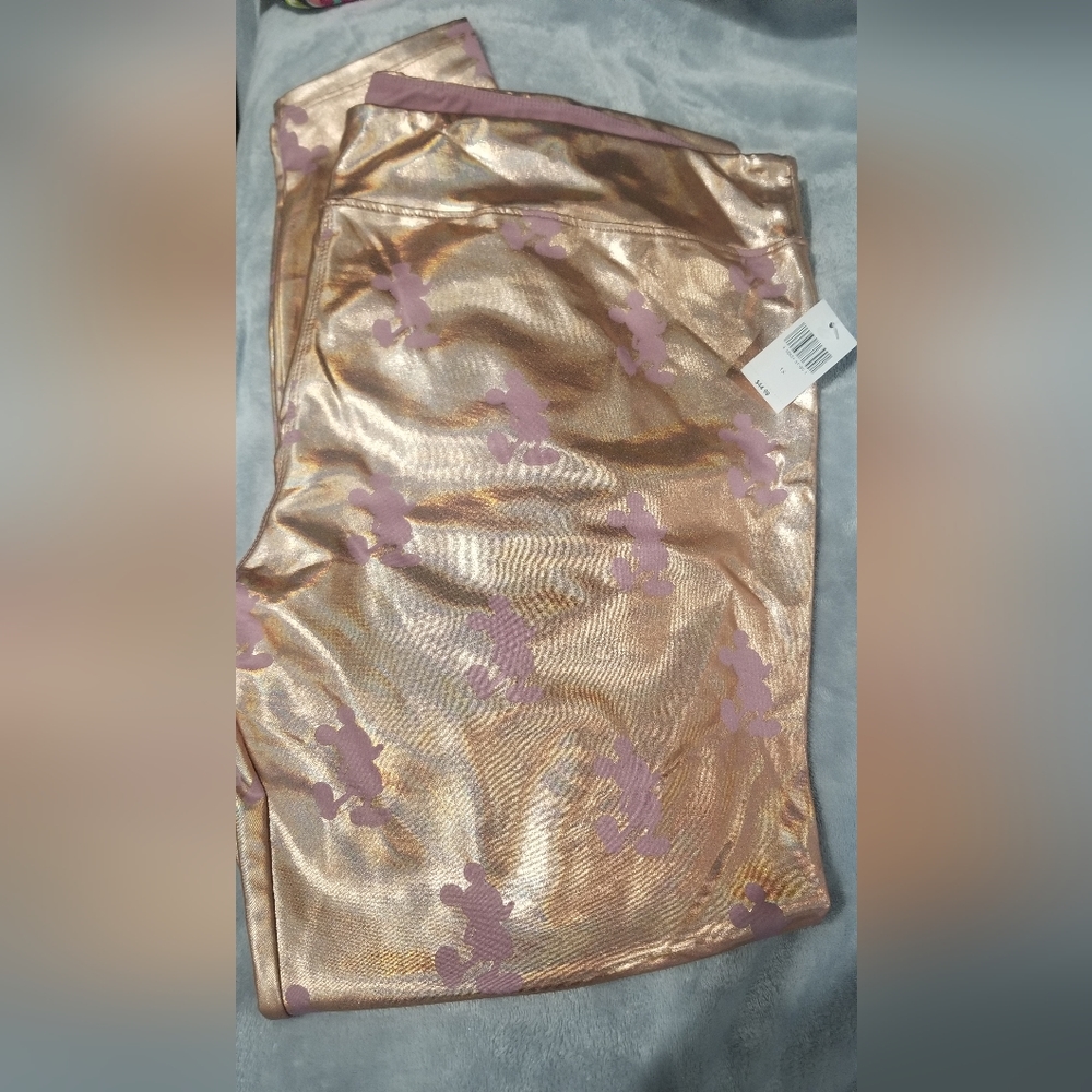 Disney Mickey Leggings Rose Gold